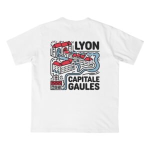 Tshirt lyon blanc dos