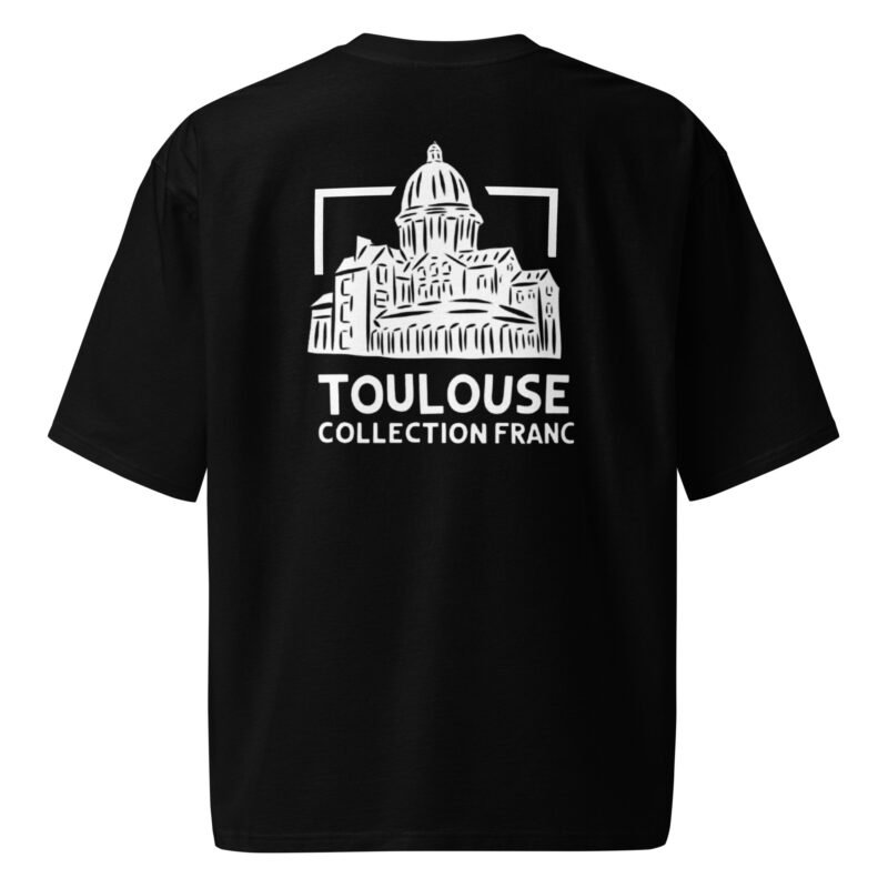 t-shirt france toulouse oversized noir