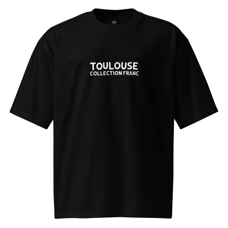 t-shirt toulouse oversized noir face